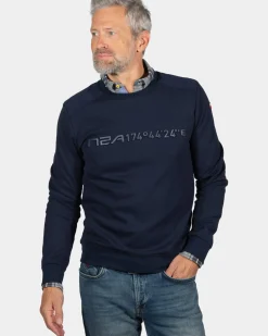 Sweater met ronde hals Oruawharo - Ink Navy