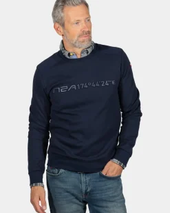 Sweater met ronde hals Oruawharo - Ink Navy