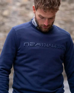 Sweater met ronde hals Oruawharo - Ink Navy