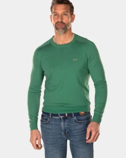 Trui met ronde hals - Amazon Green
