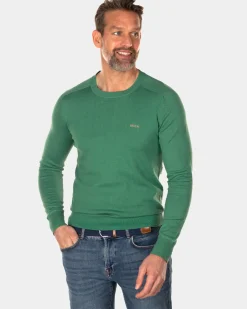 Trui met ronde hals - Amazon Green