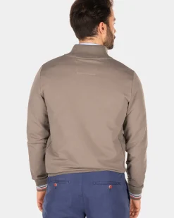 Vest met gekleurde bies - Misty Army