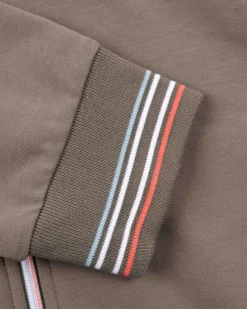 Vest met gekleurde bies - Misty Army