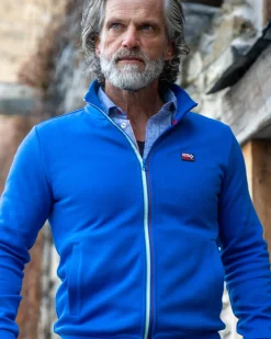 Vest met rits Aramoana - Blizzard Blue
