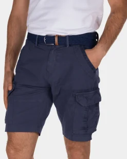Ward Poplin korte cargo broek - Urban Navy