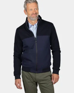 Warm donkerblauw vest Ariels Tarn - Ink Navy
