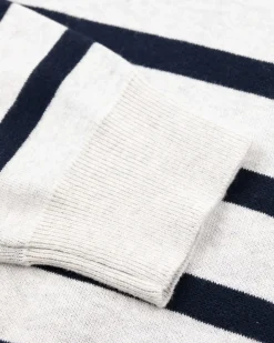 Witte trui met strepen - Shimmering Sand